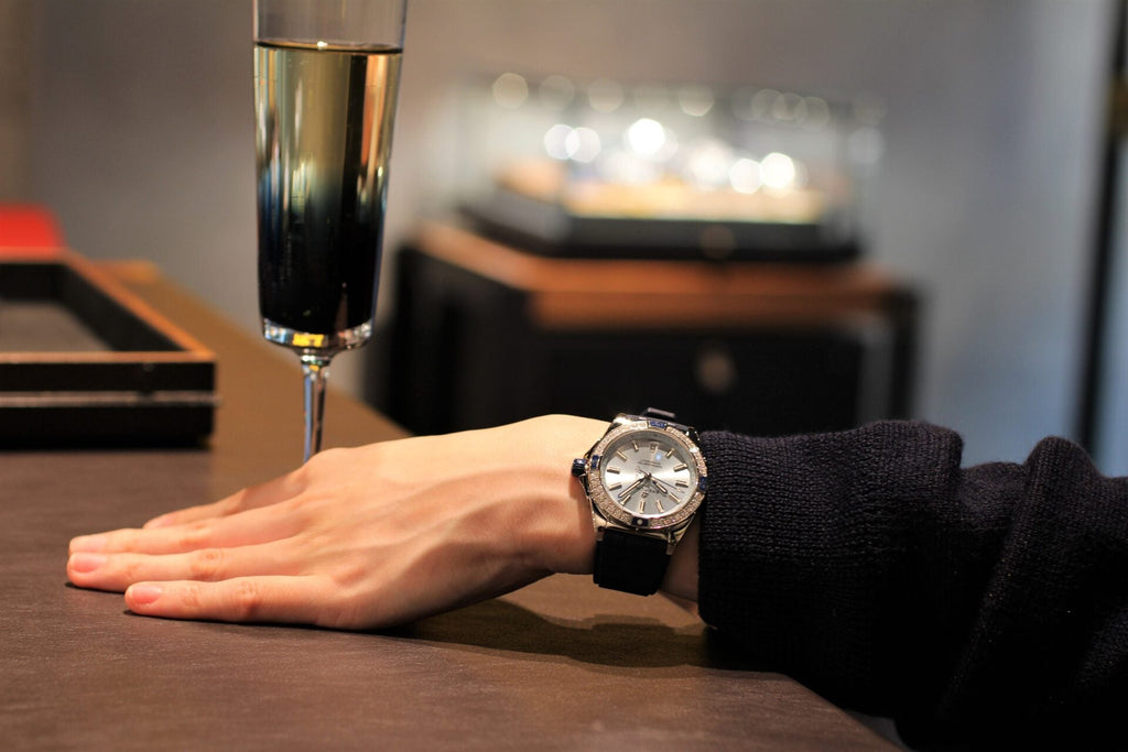 Breitling Super Chronomat Automatic 38 Diamonds Blue Dial Blue Rubber Strap Watch for Women - A17356531C1S1 Buy Now By Breitling