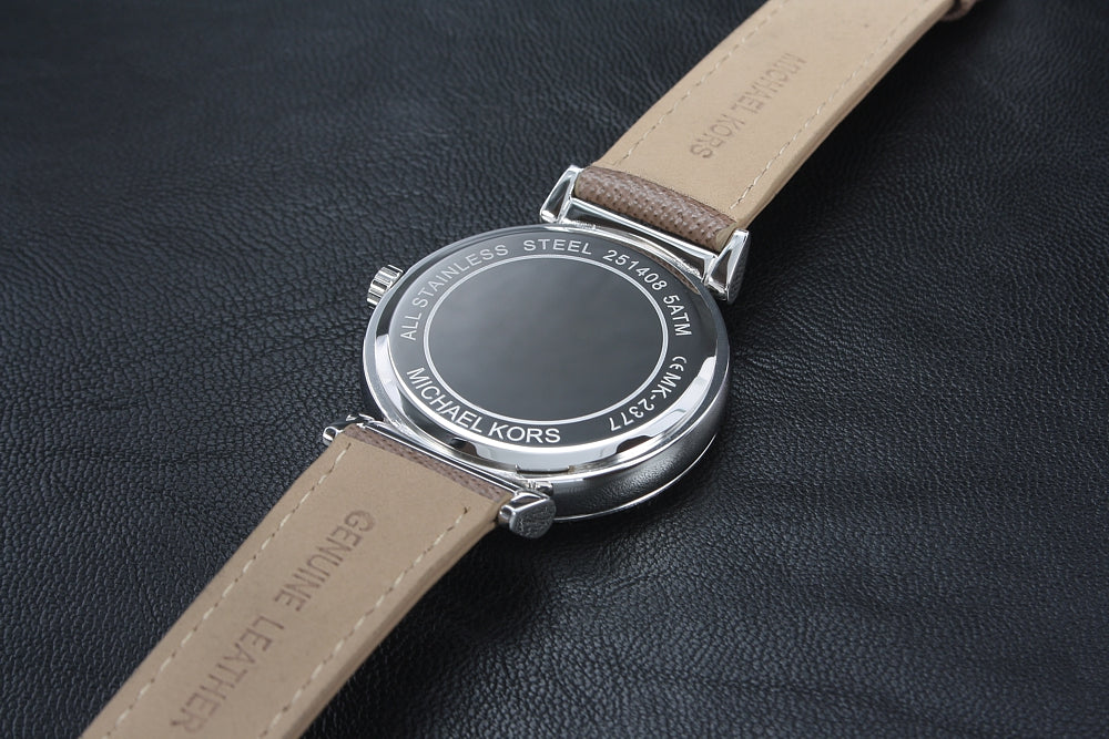 Michael Kors Caitlin Quartz Silver Dial Gray Leather Strap Watch For Women - MK2377 Buy Now By Michael Kors