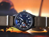 IWC Pilot’s Watch Mark XVIII Top Gun Edition “SFTI” Black Dial Green Nylon Strap Watch for Men - IW324712 Buy Now By IWC