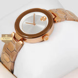 Movado Bold Rose Gold Dial Rose Gold Steel Strap Watch for Women - 3600387 Buy Now By Movado