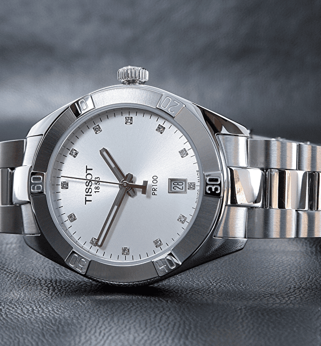 Tissot PR 100 Sport Chic Silver Dial Silver Steel Strap Watch for Women - T101.910.11.031.00 Buy Now By Tissot