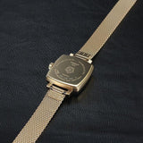 Tissot Lovely Square Silver Dial Gold Mesh Bracelet Watch For Women - T058.109.33.031.00 Buy Now By Tissot