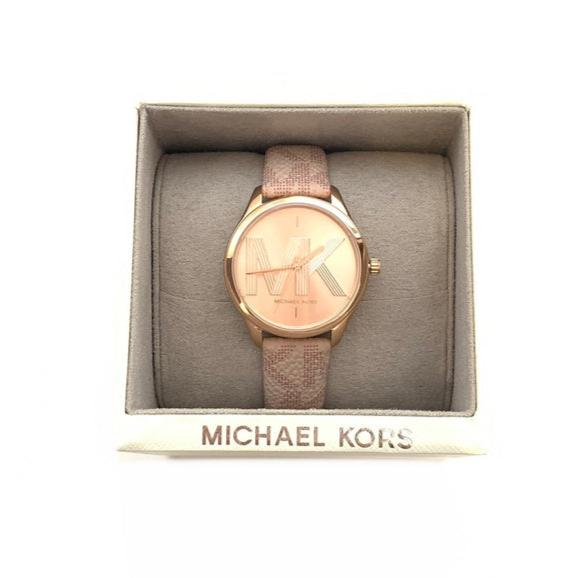 Michael Kors Jaycie Quartz Rose Gold Dial Pink Leather Strap Watch for Women - MK2879 Buy Now By Michael Kors