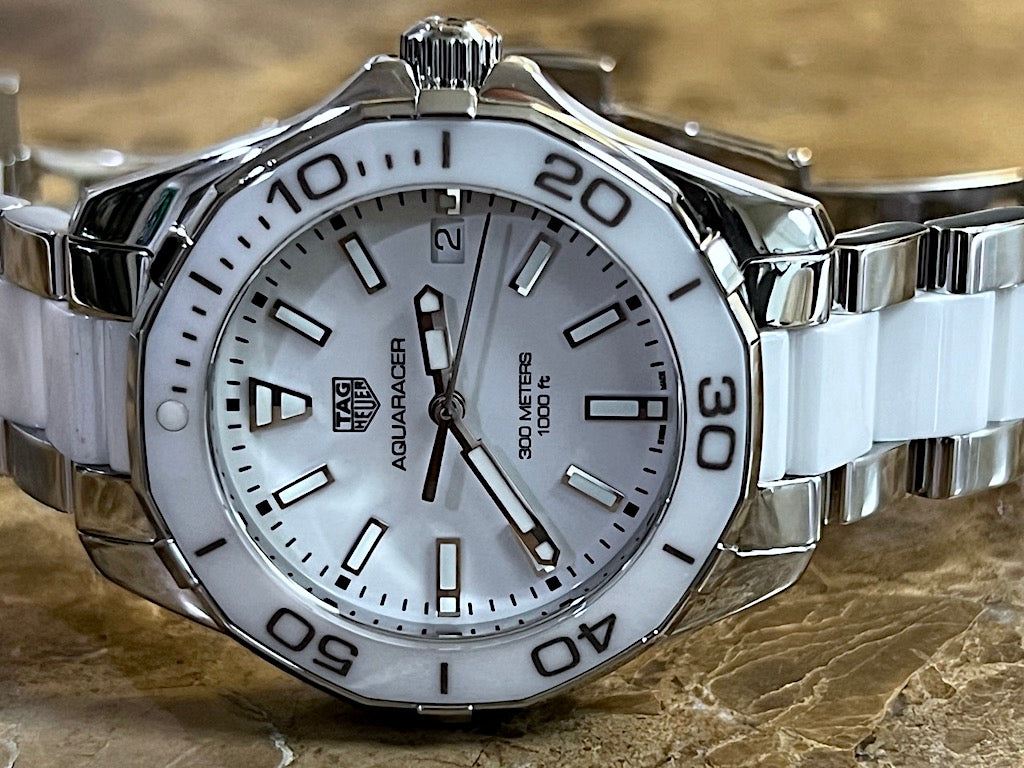 Tag Heuer Aquaracer Quartz White Dial Two Tone Steel Strap Watch Women - WAY131B.BA0914 Buy Now By Tag Heuer