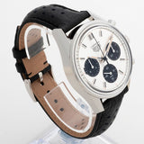 Tag Heuer Carrera Chronograph 60th Anniversary Silver Dial Black Leather Strap Watch for Men - CBK221H.FC8317 Buy Now By Tag Heuer