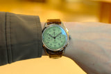 Breitling Premier B09 Chronograph 40 Green Dial Brown Leather Strap Watch for Men - AB0930D31L1P1 Buy Now By Breitling