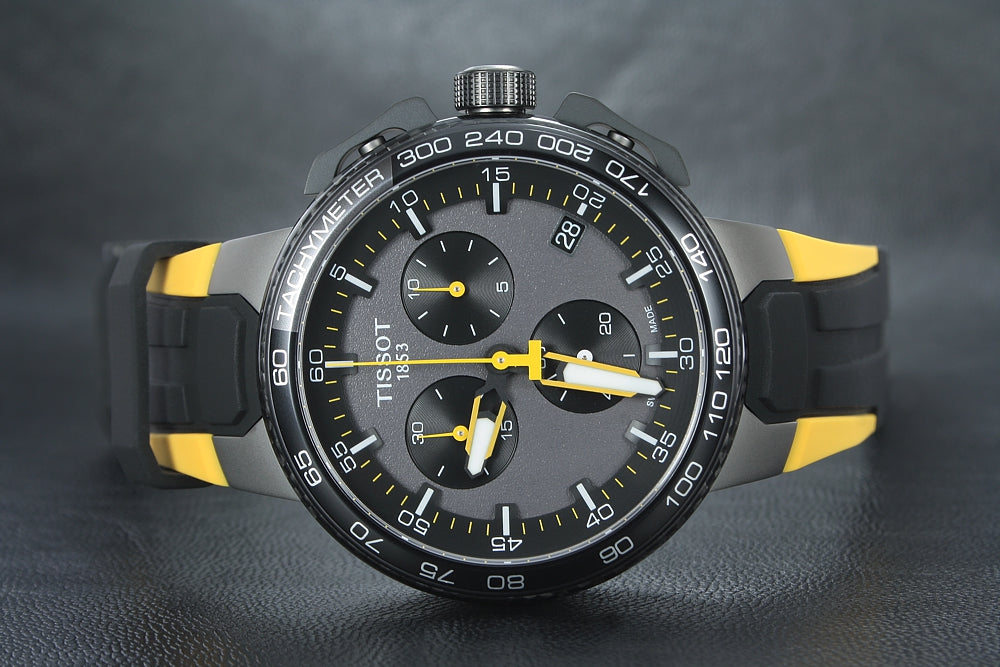 Tissot T Bike Cycling Tour de France Black Dial Two Tone Rubber Strap Watch For Men - T111.417.37.441.00 Buy Now By Tissot