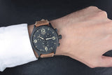 Tissot T Sport Chrono XL Black Dial Brown Leather Strap Watch For Men - T116.617.36.057.00 Buy Now By Tissot