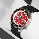 Citizen Eco Drive Promaster Marine Red Dial Black Rubber Strap Watch For Men - BN0159-15X Buy Now By Citizen