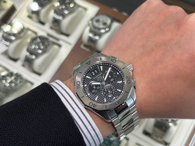 Tag Heuer Aquaracer Professional 200 Date Black Dial Silver Steel Strap Watch for Men - CBP1110.BA0627 Buy Now By Tag Heuer