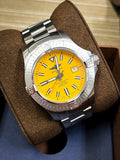Breitling Avenger Automatic 45mm Seawolf Yellow Dial Silver Steel Strap Strap Watch for Men - A17319101/1A1 Buy Now By Breitling