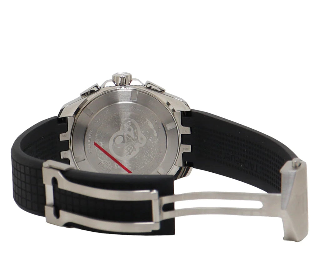 Tag Heuer Aquaracer Chronograph White Dial Black Rubber Strap Watch for Men - CAY1111.FT6041 Buy Now By Tag Heuer