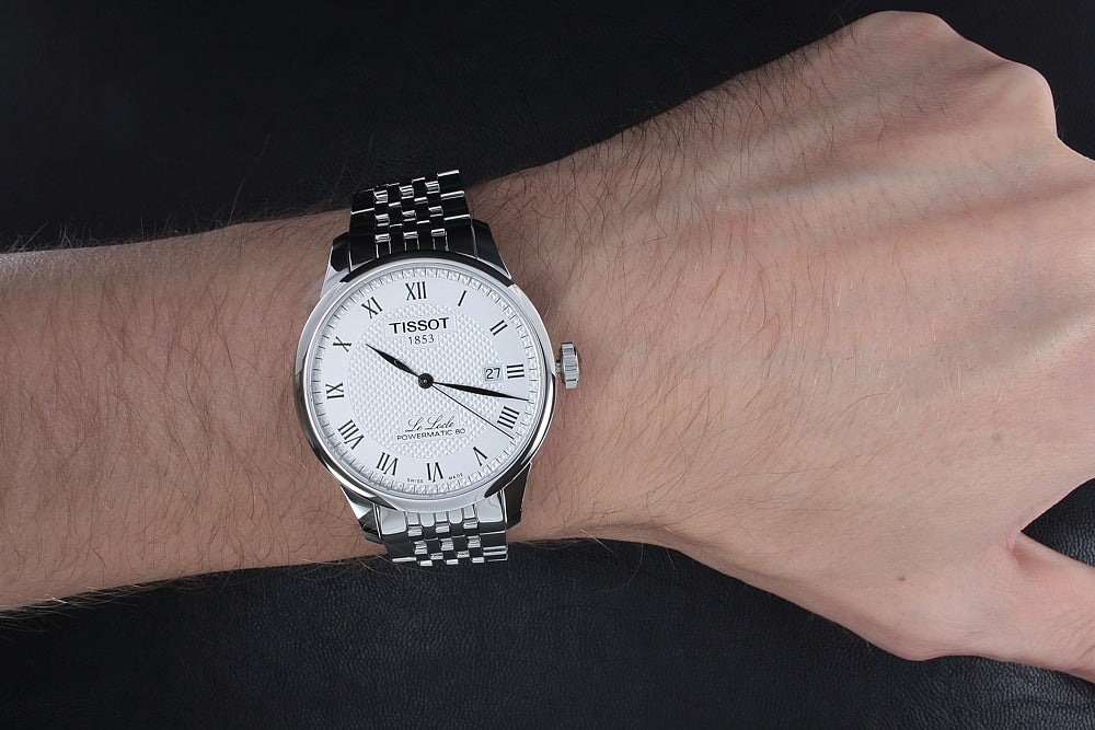 Tissot Le Locle Powermatic 80 Silver Dal Silver Steel Strap Watch For Men - T006.407.11.033.00 Buy Now By Tissot