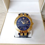 Versace Race GMT Blue Dial Blue Leather Strap Watch For Men - 29G70D282 Buy Now By Versace