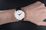 Tissot T Classic Tradition Chronograph White Dial Brown Leather Strap Watch For Men - T063.617.36.037.00 Buy Now By Tissot
