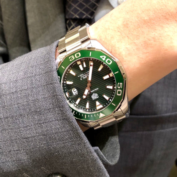 Tag Heuer Aquaracer Green Dial Watch for Men - WAY201S.BA0927