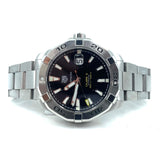 Tag Heuer Aquaracer Automatic Match Timer Black Dial Silver Steel Strap Watch for Men - WAY201G.BA0927 Buy Now By Tag Heuer