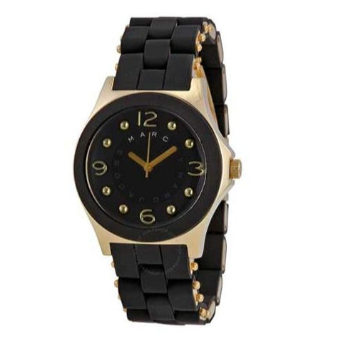 Marc Jacobs Pelly Black Dial Black Silicone Strap Watch for Women - MBM2540 Buy Now By Marc Jacobs