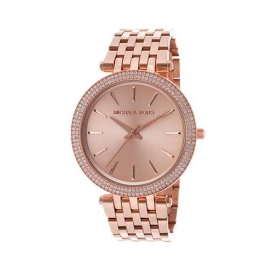 Michael Kors Darci Rose Gold Dial with Diamonds Rose Gold Stainless Steel Strap Watch for Women - MK3192 Buy Now By Michael Kors