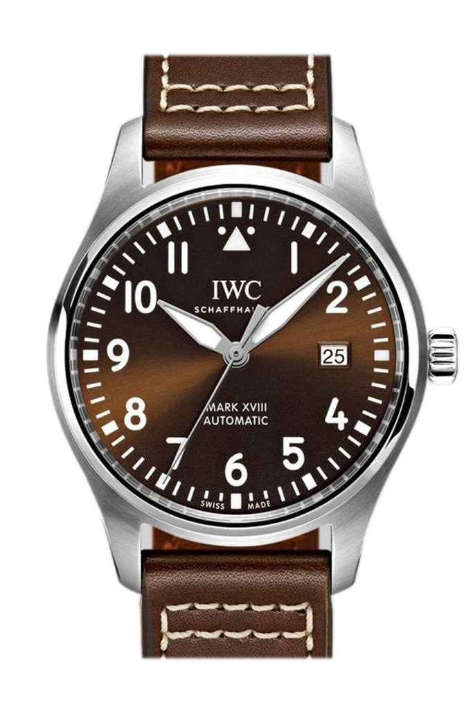 IWC Pilot's Watch Mark XVII Edition "Antoine De Saint Exupery" Brown Dial Brown Leather Strap Watch for Men - IW327003 Buy Now By IWC