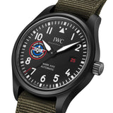 IWC Pilot’s Watch Mark XVIII Top Gun Edition “SFTI” Black Dial Green Nylon Strap Watch for Men - IW324712 Buy Now By IWC