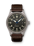 IWC Pilot's Watch Mark XVIII 40mm Black Dial Brown Leather Strap Watch for Men - IW327006 Buy Now By IWC