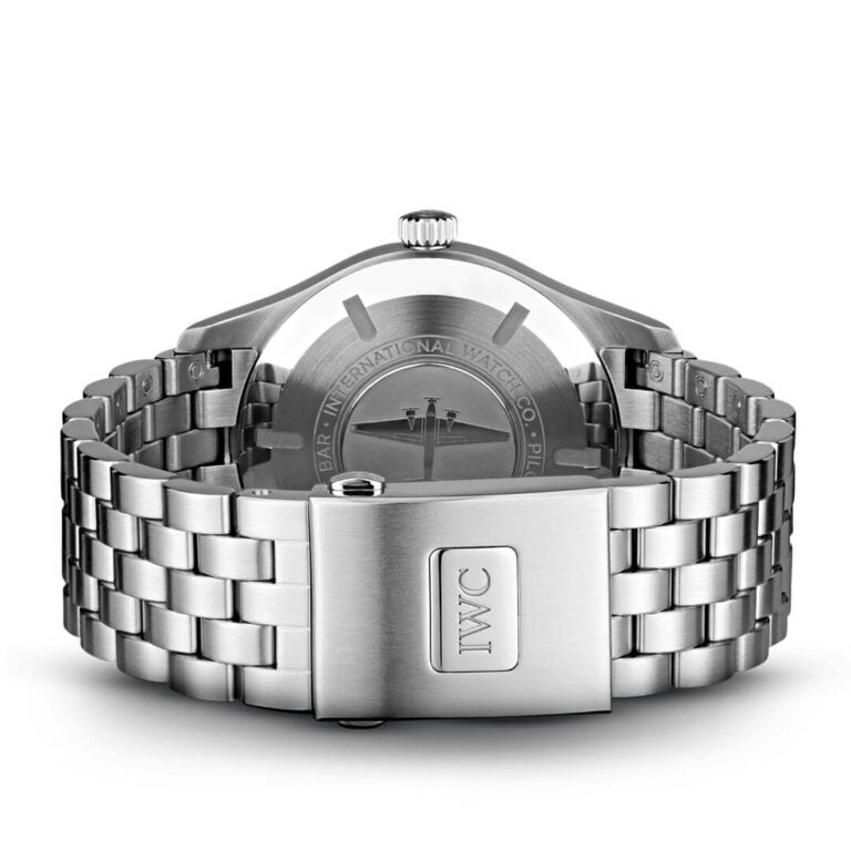 IWC Pilot’s Watch Mark XVIII Black Dial Silver Steel Strap Watch for Men - IW327015 Buy Now By IWC