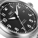 IWC Pilot’s Watch Mark XVIII Black Dial Silver Steel Strap Watch for Men - IW327015 Buy Now By IWC
