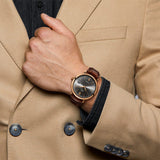 IWC Portofino Automatic Grey Dial Brown Leather Strap Watch for Men - IW356511 Buy Now By IWC