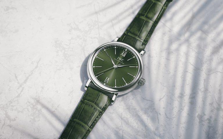 IWC Portofino Automatic Green Dial Green Leather Strap Watch for Women - IW357405 Buy Now By IWC
