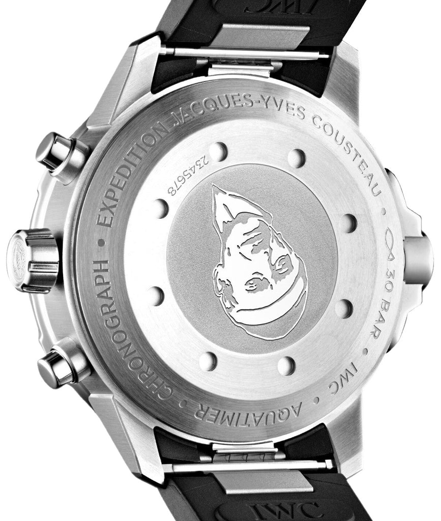 IWC Aquatimer Automatic Chronograph 44mm Blue Dial Black Rubber Strap Watch for Men - IW376805 Buy Now By IWC