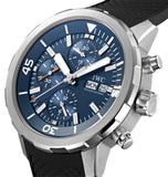 IWC Aquatimer Automatic Chronograph 44mm Blue Dial Black Rubber Strap Watch for Men - IW376805 Buy Now By IWC