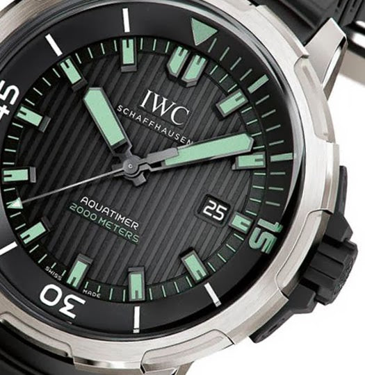 IWC Aquatimer Automatic 2000 Black Dial Black Rubber Strap Watch for Men - IW358002 Buy Now By IWC
