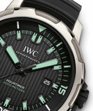IWC Aquatimer Automatic 2000 Black Dial Black Rubber Strap Watch for Men - IW358002 Buy Now By IWC