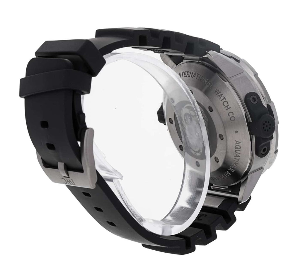 IWC Aquatimer Automatic 2000 Black Dial Black Rubber Strap Watch for Men - IW358002 Buy Now By IWC