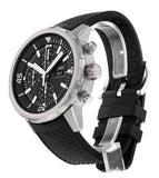 IWC Aquatimer Chronograph Black Dial Black Leather Strap Watch for Men - IW376803 Buy Now By IWC