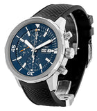 IWC Aquatimer Automatic Chronograph 44mm Blue Dial Black Rubber Strap Watch for Men - IW376805 Buy Now By IWC