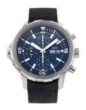 IWC Aquatimer Automatic Chronograph 44mm Blue Dial Black Rubber Strap Watch for Men - IW376805 Buy Now By IWC
