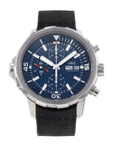 IWC Aquatimer Automatic Chronograph 44mm Blue Dial Black Rubber Strap Watch for Men - IW376805 Buy Now By IWC