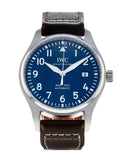 IWC Pilot's Mark XVIII Le Petit Prince Blue Dial Brown Leather Strap Watch for Men - IW327004 Buy Now By IWC