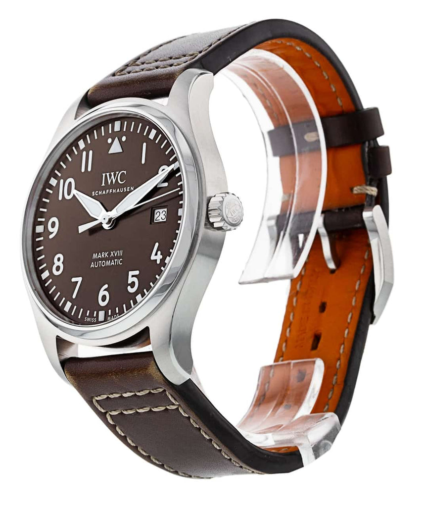 IWC Pilot's Watch Mark XVII Edition "Antoine De Saint Exupery" Brown Dial Brown Leather Strap Watch for Men - IW327003 Buy Now By IWC