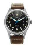 IWC Pilot's Watch Mark XVIII 40mm Black Dial Brown Leather Strap Watch for Men - IW327006 Buy Now By IWC