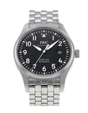 IWC Pilot’s Watch Mark XVIII Black Dial Silver Steel Strap Watch for Men - IW327015 Buy Now By IWC