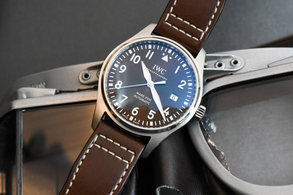 IWC Pilot's Watch Mark XVII Edition "Antoine De Saint Exupery" Brown Dial Brown Leather Strap Watch for Men - IW327003 Buy Now By IWC