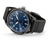IWC Pilot’s Watch Mark XVIII Edition “Laureus Sport for Good Foundation" Blue Dial Black Nylon Strap Watch for Men - IW324703 Buy Now By IWC