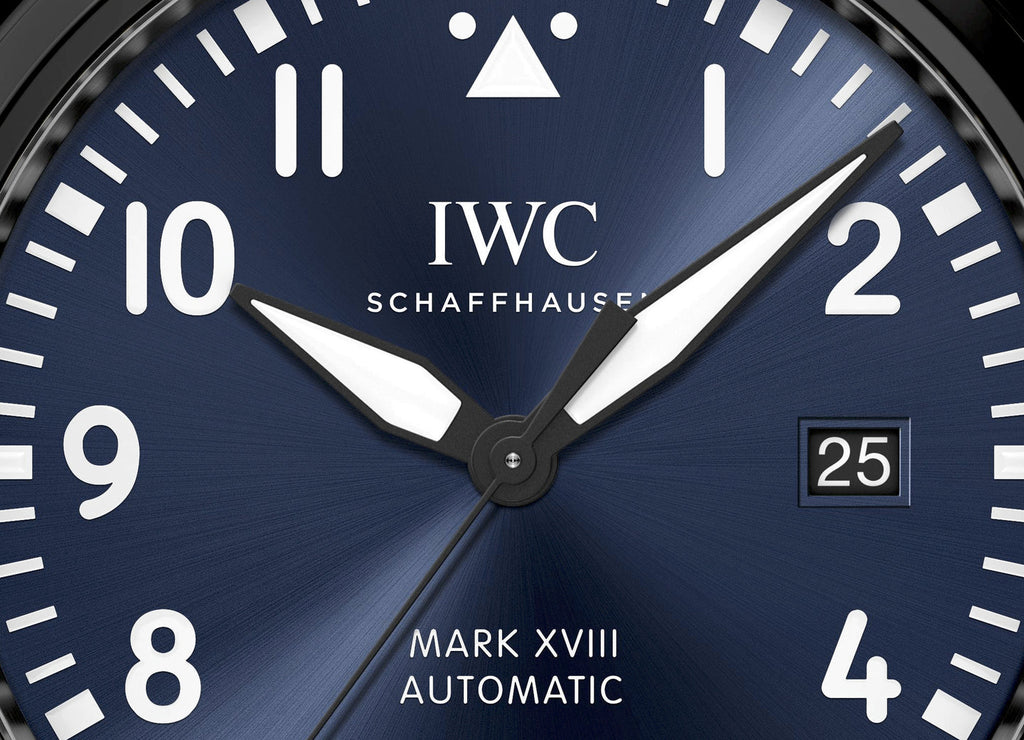 IWC Pilot’s Watch Mark XVIII Edition “Laureus Sport for Good Foundation" Blue Dial Black Nylon Strap Watch for Men - IW324703 Buy Now By IWC