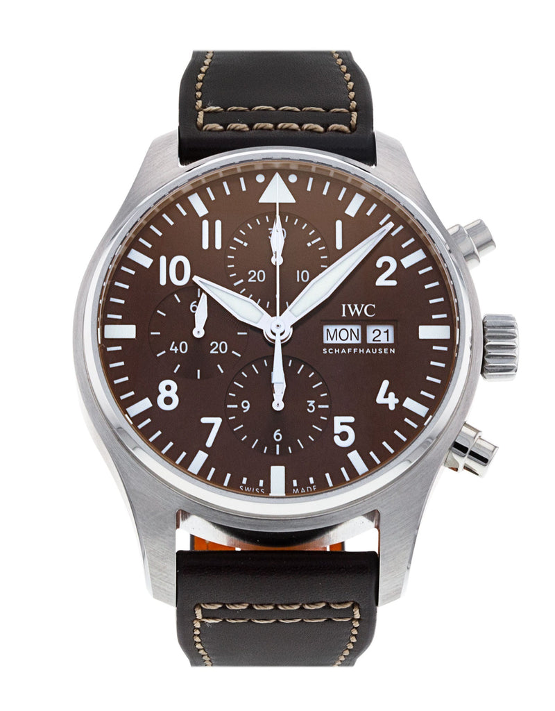 IWC Pilot's Watch Chronograph Edition Brown Dial Brown Leather Strap Watch for Men - IW377713 Buy Now By IWC
