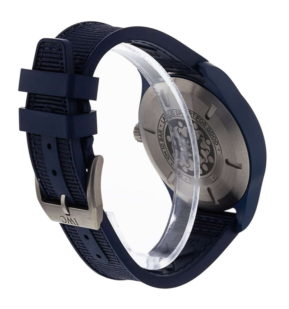 IWC Pilot’s Watch Automatic "Laureus Sport for Good" Edition Blue Dial Blue Nylon Strap Watch for Men - IW328101 Buy Now By IWC