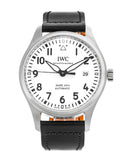 IWC Pilot's Watch Mark XVIII White Dial Black Leather Strap Watch for Men - IW327002 Buy Now By IWC