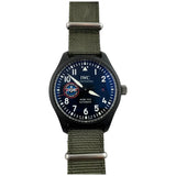 IWC Pilot’s Watch Mark XVIII Top Gun Edition “SFTI” Black Dial Green Nylon Strap Watch for Men - IW324712 Buy Now By IWC